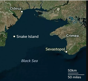 The importance of Snake Island, speck of land in the Black Sea